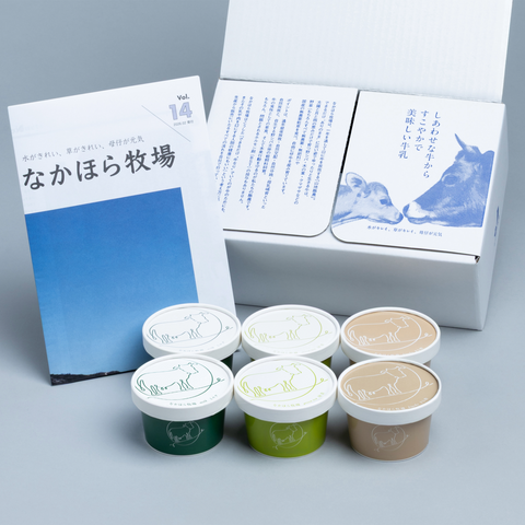 自然放牧カップアイス6個セット（きな粉アイス入り）